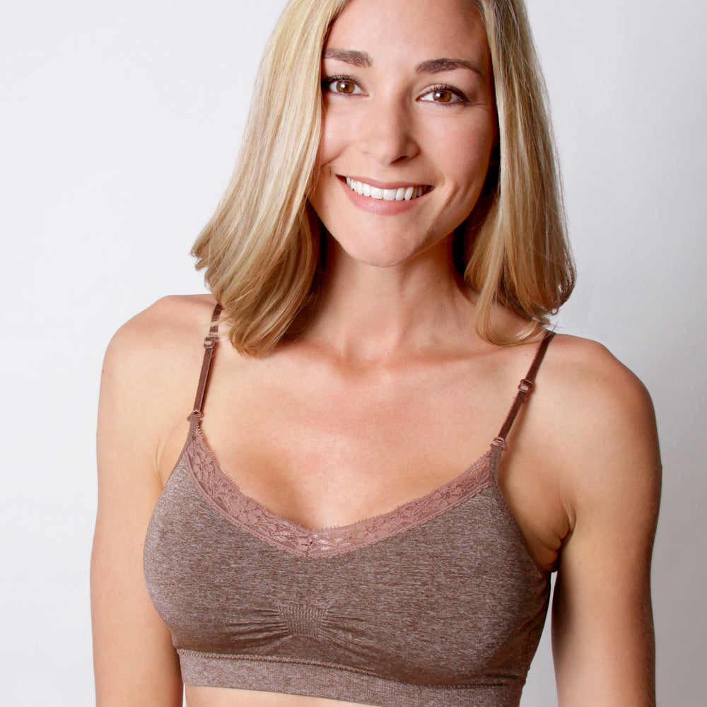 Coobie Bra V-neck Lace Trim (ALL SIZES)(9042)