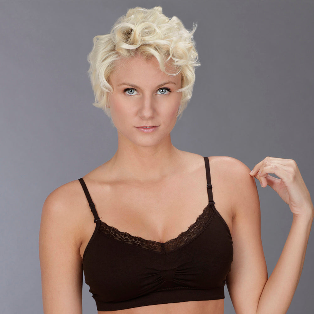 Coobie Bra V-neck Lace Trim (ALL SIZES)(9042)