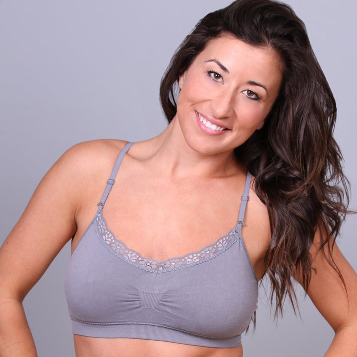 Coobie Bra V-neck Lace Trim (ALL SIZES)(9042)