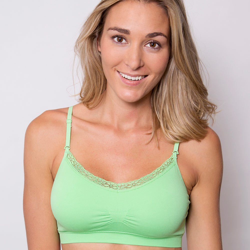 Coobie Bra V-neck Lace Trim (ALL SIZES)(9042)