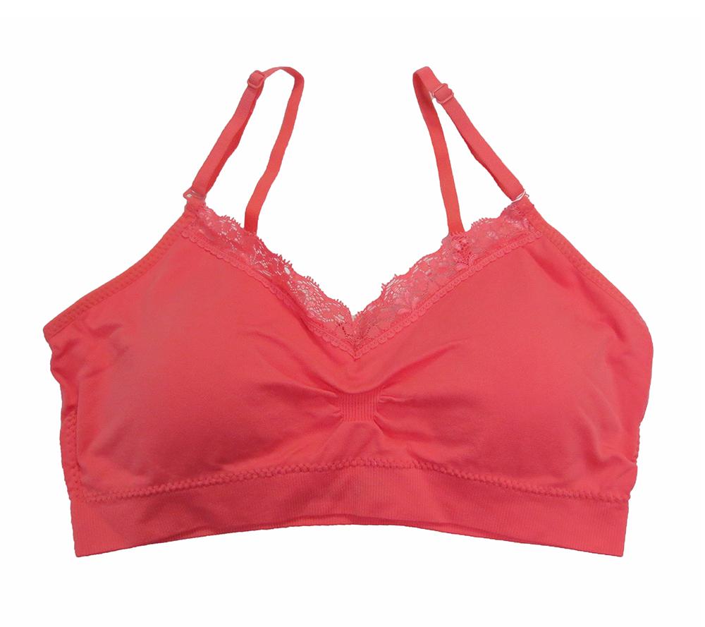 Coobie Bra V-neck Lace Trim (ALL SIZES)(9042)