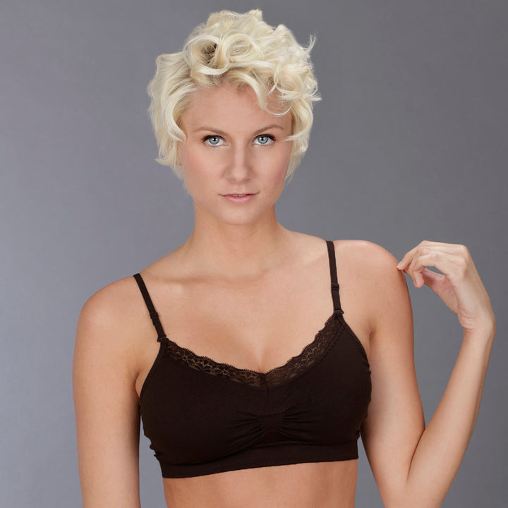 Coobie Bra V-neck Lace Trim (ALL SIZES)(9042)