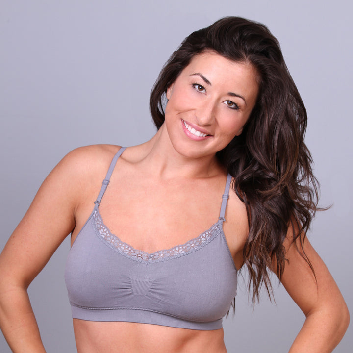 Coobie Bra V-neck Lace Trim (ALL SIZES)(9042)