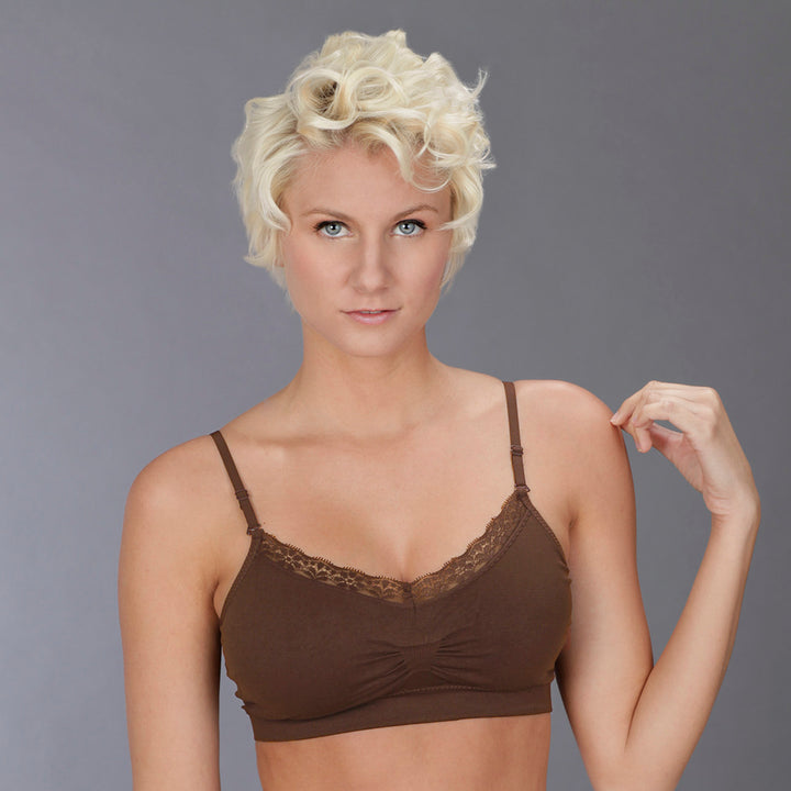Coobie Bra V-neck Lace Trim (ALL SIZES)(9042)
