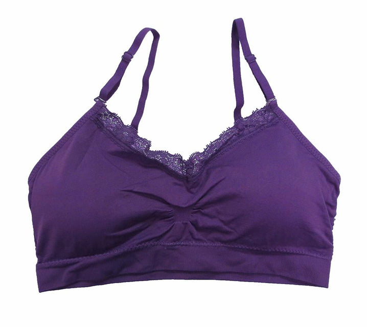 Coobie Bra V-neck Lace Trim (ALL SIZES)(9042)