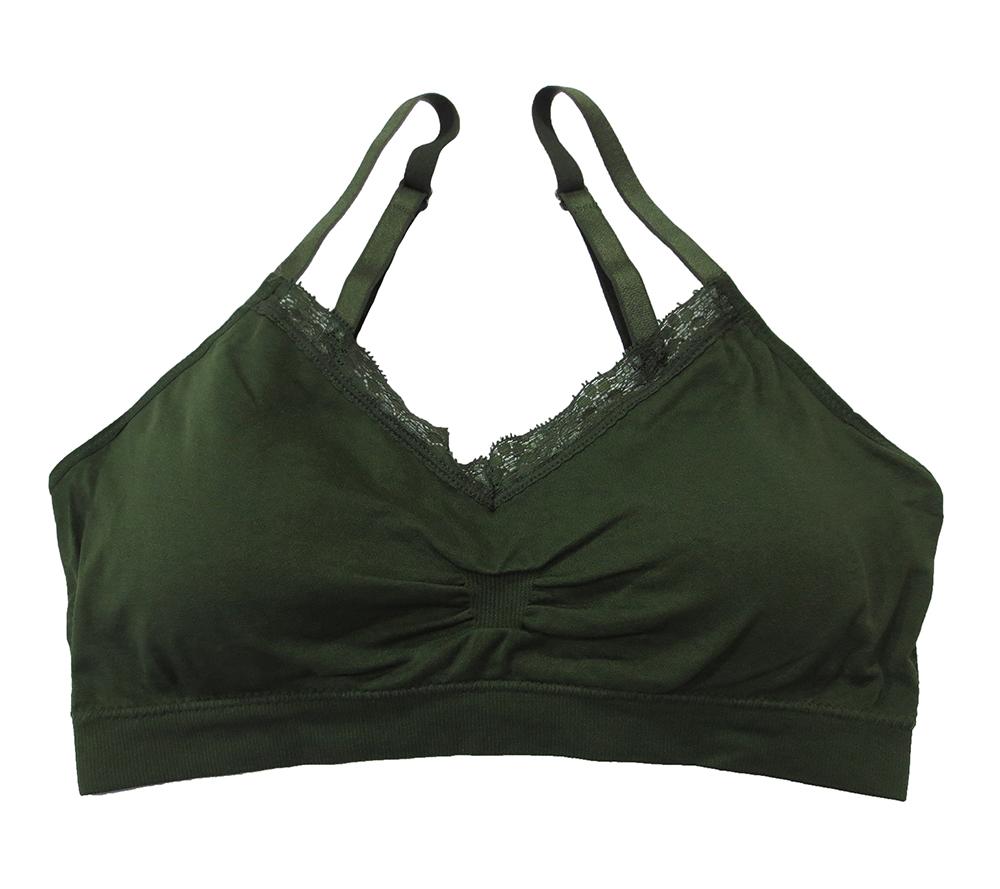 Coobie Bra V-neck Lace Trim (ALL SIZES)(9042)