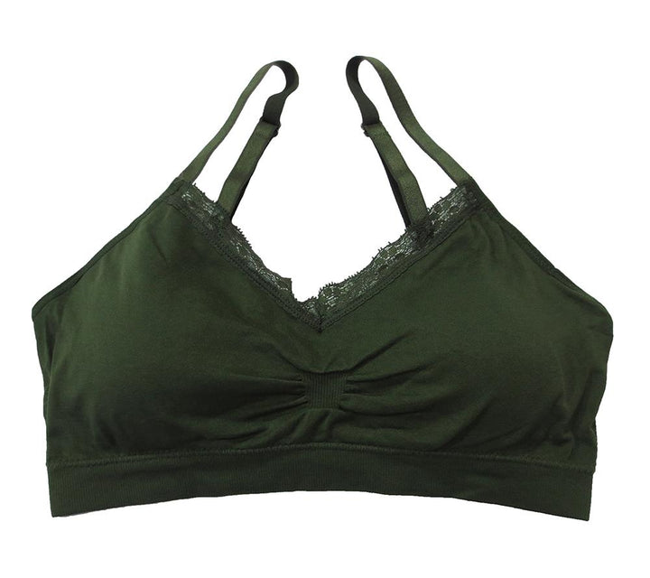 Coobie Bra V-neck Lace Trim (ALL SIZES)(9042)