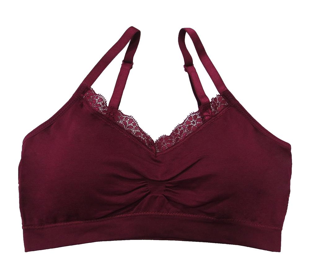 Coobie Bra V-neck Lace Trim (ALL SIZES)(9042)