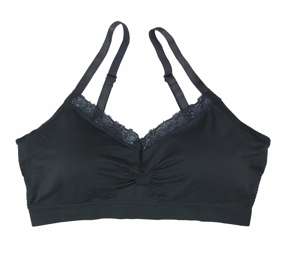Coobie Bra V-neck Lace Trim (ALL SIZES)(9042)