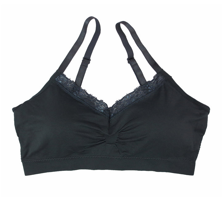 Coobie Bra V-neck Lace Trim (ALL SIZES)(9042)