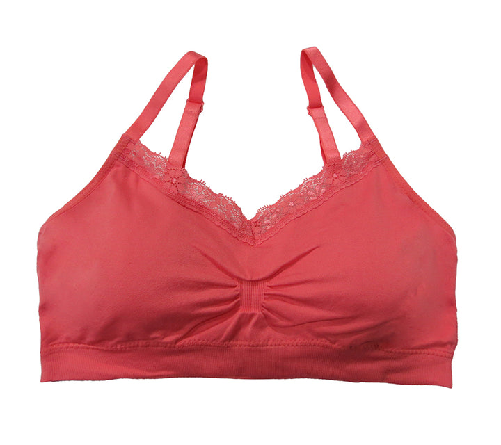 Coobie Bra V-neck Lace Trim (ALL SIZES)(9042)