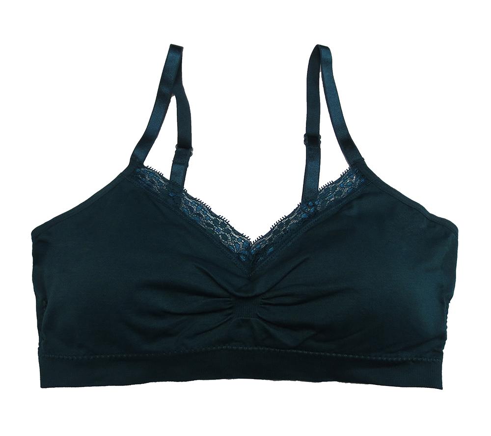 Coobie Seamless Lace Back Scoopneck Bra (Black, Full Size) at   Women's Clothing store