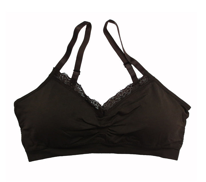 Coobie Bra V-neck Lace Trim (ALL SIZES)(9042)