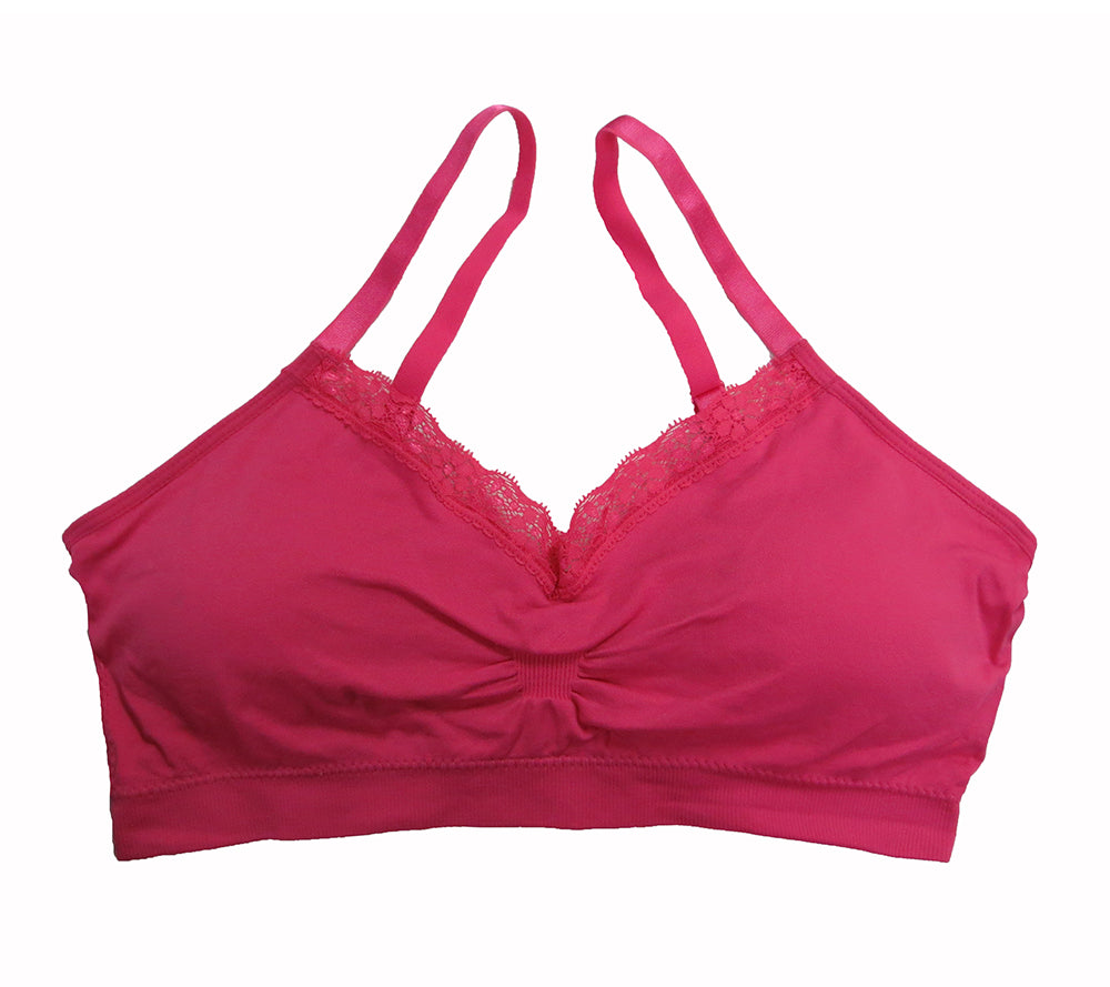 Coobie Bra V-neck Lace Trim (ALL SIZES)(9042)