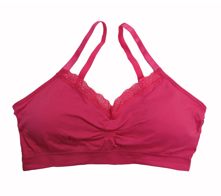 Coobie Bra V-neck Lace Trim (ALL SIZES)(9042)