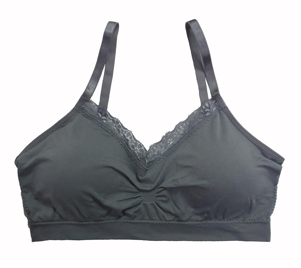 Coobie Bra V-neck Lace Trim (ALL SIZES)(9042)