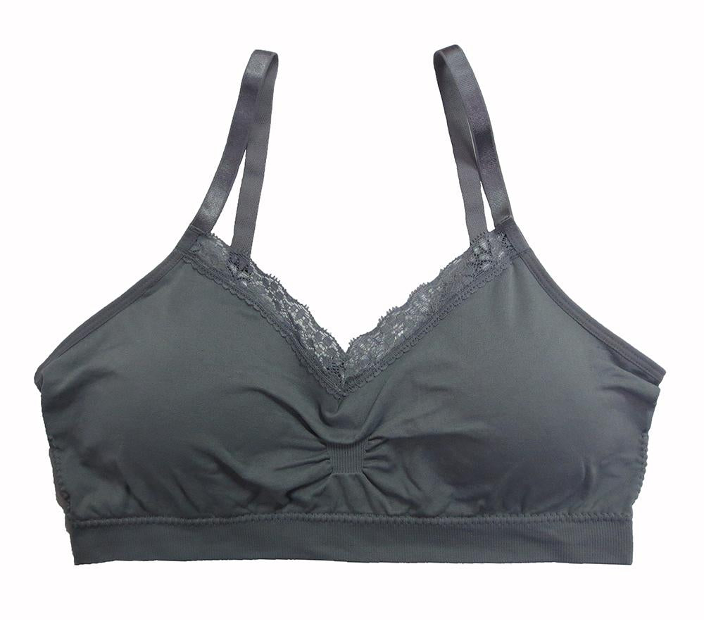 Coobie #9050 - Lace Coverage Bra with Removable Inserts - Everyday