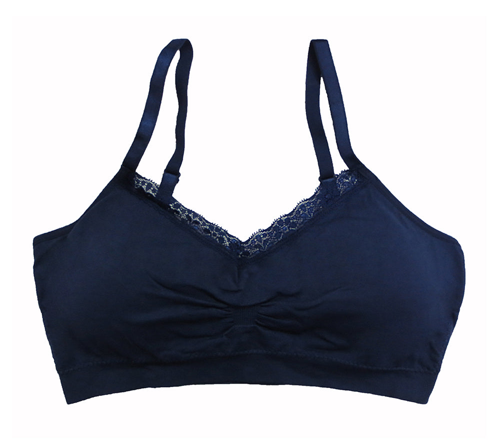 Coobie Bra V-neck Lace Trim (ALL SIZES)(9042)