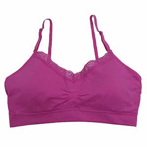 Coobie Seamless V-Neck with Lace Bra, Margarita at  Women's Clothing  store