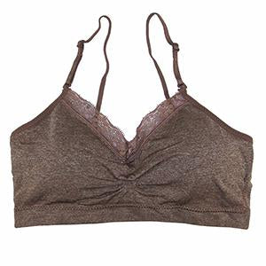 Coobie Brown Bra with Lace One Size 0312