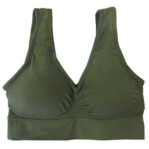 Coobie Black Seamless Wide Strap Comfort Bra Women's Size M L25230